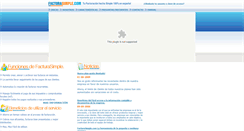Desktop Screenshot of facturasimple.com