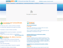 Tablet Screenshot of facturasimple.com